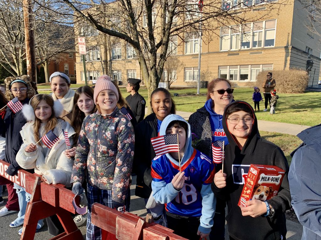 CJH 6th graders sing for Wreaths Across America Goshen Central School