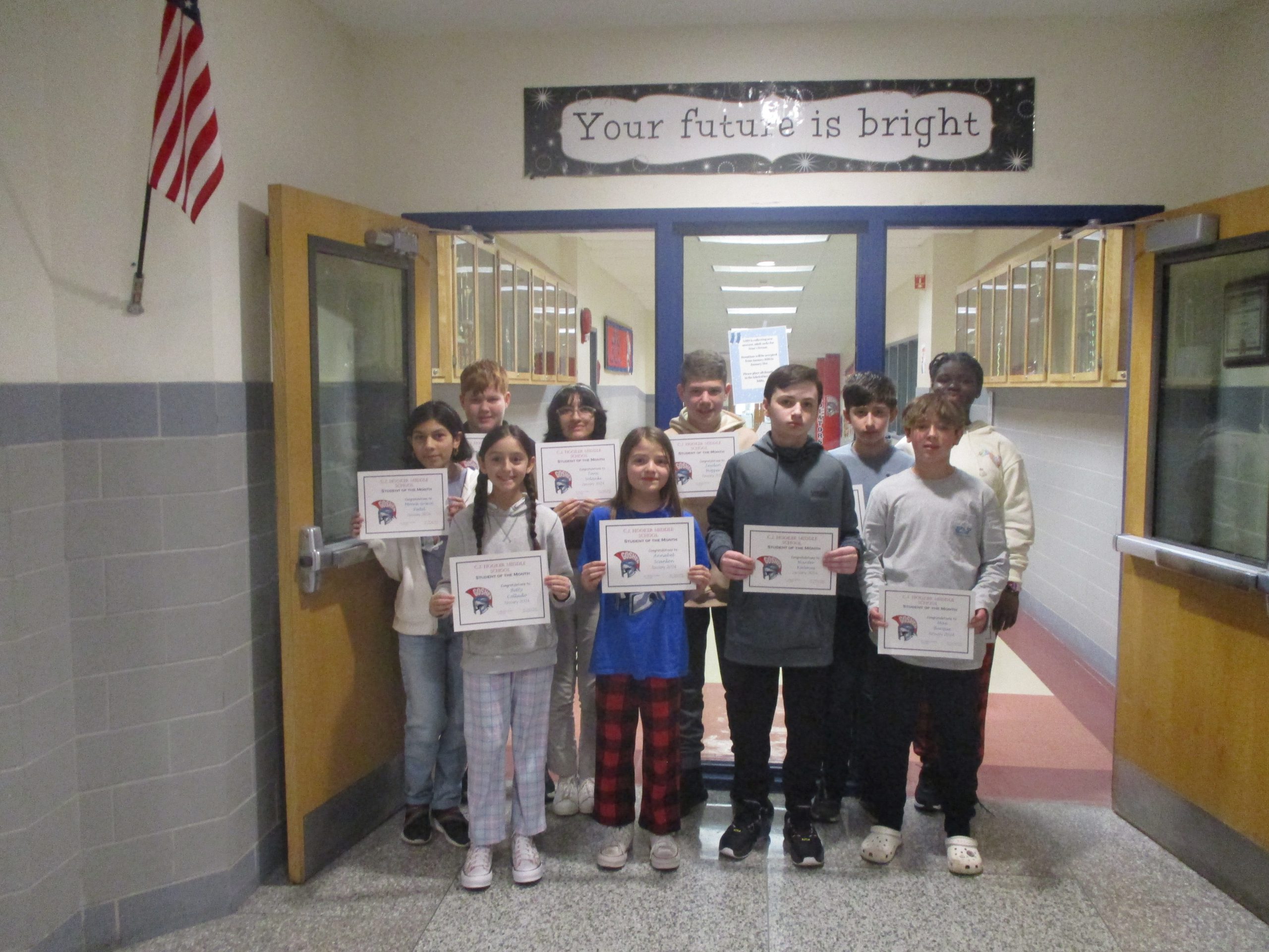 CJH names January Students of the Month