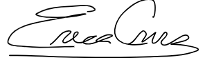 Erica Cruz, assistant principal, signature