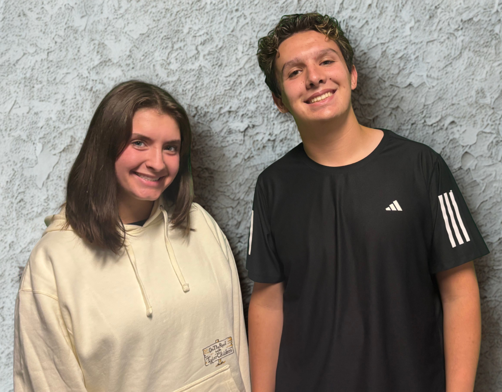 Two smiling teenagers