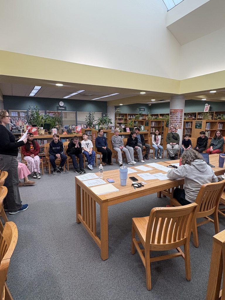 Classroom for spelling bee