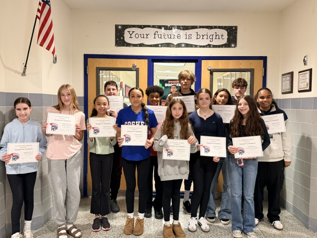 CJH Students of the month