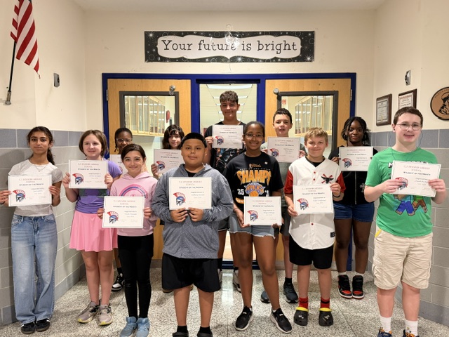 student CJH June Students of the Month June 2026